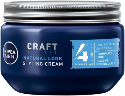 Nivea Men Styling Cream (1x150ml) pack of 1, Hair Cream for Malleable Hold without Hardening, Flexible Hair Gel for a Natural Look Parent